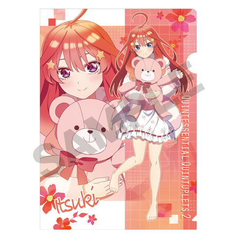 『五等分の花嫁∬』シングルクリアファイル 中野五月 ぬいぐるみ抱っこ